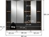 Bagno Spiegelschrank in Artisan Oak Nachbildung Bild 4