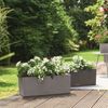 LECHUZA Blumenkasten BALCONERA Stone 50 ALL-IN-ONE Schwarz 425627 Bild 3