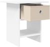 vidaXL Nachttisch mit Schubladen Weiß 41 x 40 x 45 cm Holzwerkstoff 8000436 Bild 5
