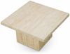 Casa Padrino Luxus Travertin Couchtisch Beige 65,5 cm - Travertin Wohnzimmer Möbel Bild 3