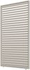 Weide Lamellenwand horizontal Ivory Sand Aluminium als Pergola Sichtschutz Bild 2