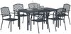 vidaXL Garten Essgruppe 7 pcs Anthrazit Pulverbeschichteter Stahl 3378818 Bild 3
