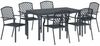 vidaXL Garten Essgruppe 7 pcs Anthrazit Pulverbeschichteter Stahl 3378818 Bild 2