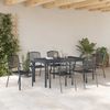 vidaXL Garten Essgruppe 7 pcs Anthrazit Pulverbeschichteter Stahl 3378818 Bild 4
