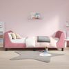 vidaXL Kinderbettgestell mit Kopfteil Rosa 90 x 190 cm Samt 42010880 Bild 3