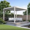 Weide Classic | Pergola Aluminium freistehend | 3 x 3,6 M | inkl. LED kit | Lamellendach Ivory Sand Bild 3