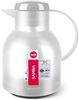 Emsa Samba Isolierkanne 1 Liter, Quick Press Verschluss, 12h heiß, 24h kalt in. [Farbe: Weiß] Bild 2