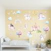 nikima Wandtattoo 273 Wandtattoo Einhorn Schloss Prinzessin Bild 2