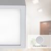 LED Deckenleuchte, Aufbaulampe, chrom, L 30 cm Bild 4