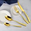 KingLux Besteck-Set 24teilig Edelstahl 18/10 Besteck Set Tränenmuster spülmaschinenfest (24-tlg), 6 Personen, Edelstahl Bild 2