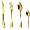 KingLux Besteck-Set 24teilig Edelstahl 18/10 Besteck Set Tränenmuster spülmaschinenfest (24-tlg), 6 Personen, Edelstahl Bild 4