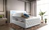 Boxspringbett Sonno mit RGB, USB und Stauraum 140x200 Weiß H4 (100kg+) Bild 3