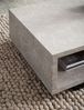 Couchtisch 100 x 50 x 25 cm Sandfarben Sofatisch in Stein-Optik Modern, Design Wohnzimmertisch Rechteckig mit Stauraum, Loungetisch Beige Schlicht, Kaffeetisch Groß Bild 5
