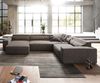 Wohnlandschaft Sirpio XL 360x260 cm Mikrofaser Khakibraun Recamiere variabel Bild 2