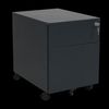 Rollcontainer, 2 Schübe, Farbe anthrazit RAL 7016 pulverbeschichtet Bild 2