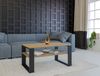 TOPESHOP COUCHTISCH MODERN Laminierte Spanplatte Weiß 58x90x50 cm (H 50 x T 58 x B 90 cm) Bild 2