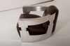 Clubsessel Jupiter Leder Vintage-Cigar Chrom Bild 4