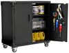 GarveeMore Aktenschrank Metall Garage Aufbewahrungsschrank mit Rädern Schloss für Garage Bild 4