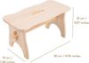Creative Deco Fußhocker Fußbank Holz 38 x 19 x 21 cm Tritthocker Kinderhocker Bild 2