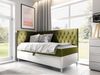 Boxspringbett 'Lenda Junior 3' grün 80x200 cm Links Bild 2