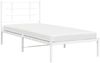 vidaXL Bettgestell mit Kopfteil Metall Weiß 90x200 cm 355603 Bild 4