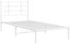 vidaXL Bettgestell mit Kopfteil Metall Weiß 90x200 cm 355603 Bild 3