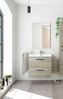 Waschbeckenunterschrank >ARUBA 60< in Alaska-Eiche - 60x57x45 (BxHxT) Bild 2