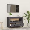 vidaXL TV-Schrank Grau 79x35x52 cm Massivholz Kiefer 821499 Bild 3