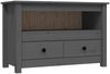 vidaXL TV-Schrank Grau 79x35x52 cm Massivholz Kiefer 821499 Bild 2