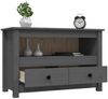 vidaXL TV-Schrank Grau 79x35x52 cm Massivholz Kiefer 821499 Bild 5