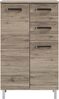 Highboard Oasis / Offenbach, Holzwerkstoff, Metall, Holzfarben, 60 x 101 x 33 cm Bild 2