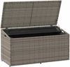 vidaXL Garten-Aufbewahrungsbox Grau 110 x 50 x 58 cm Poly Rattan 4104071 Bild 4