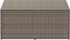 vidaXL Garten-Aufbewahrungsbox Grau 110 x 50 x 58 cm Poly Rattan 4104071 Bild 3