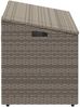 vidaXL Garten-Aufbewahrungsbox Grau 110 x 50 x 58 cm Poly Rattan 4104071 Bild 5