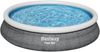 Fast Set™ Aufstellpool-Set mit Filterpumpe Ø 457 x 84 cm, Rattan-Optik (Schiefergrau), rund Bild 3