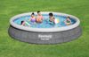 Fast Set™ Aufstellpool-Set mit Filterpumpe Ø 457 x 84 cm, Rattan-Optik (Schiefergrau), rund Bild 2