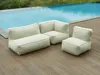 Vente-unique - NOUMARA Gartensitzgruppe Stoff Beige - B 95 cm x H 80 cm x L 95 cm Bild 3