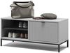 Schuhschrank Eliza Grau 100 x 45 cm mit Klapptür Vicco Bild 5