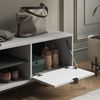 Schuhschrank Eliza Grau 100 x 45 cm mit Klapptür Vicco Bild 4