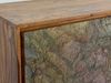 FineBuy Sideboard 175 x 71 x 40 cm Sheesham Massivholz Kommode mit Steinoptik Weiß, Hoher Kommodenschrank Modern, Standschrank mit 2 Türen und 3 Schubladen, Anrichte Wohnzimmer Bild 5