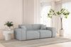 Sofaset Designersofa CELES PREMIUM 3-2-1 in Stoff Artico Hellgrau Bild 3