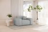 Sofaset Designersofa CELES PREMIUM 3-2-1 in Stoff Artico Hellgrau Bild 2