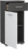 FORTE Champ Kommode, Holzwerkstoff, Grau/Weiß, 40,2 x 87,6 x 28,9 cm Bild 2