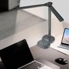 LQWELL Schreibtischlampe Doppelkopf-Schreibtischlampe LED Dimmbar, LED fest integriert, 5 Farben und 10 Helligkeitsstufen Augenfreundliche Leselampe, USB-Aufladung Touch-Steuerung & Memory-Funktion Timer Bild 5