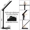 LQWELL Schreibtischlampe Doppelkopf-Schreibtischlampe LED Dimmbar, LED fest integriert, 5 Farben und 10 Helligkeitsstufen Augenfreundliche Leselampe, USB-Aufladung Touch-Steuerung & Memory-Funktion Timer Bild 2