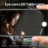 LQWELL Schreibtischlampe Doppelkopf-Schreibtischlampe LED Dimmbar, LED fest integriert, 5 Farben und 10 Helligkeitsstufen Augenfreundliche Leselampe, USB-Aufladung Touch-Steuerung & Memory-Funktion Timer Bild 3