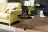 Wohnling Couchtisch, Tulpenholz Schwarz/Metall Gold, 58,5 x 42 x 58,5 cm, rund Bild 5