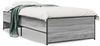 vidaXL Bettgestell Grau Sonoma 75x190 cm Holzwerkstoff und Metall 845254 Bild 2