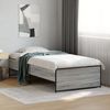 vidaXL Bettgestell Grau Sonoma 75x190 cm Holzwerkstoff und Metall 845254 Bild 1