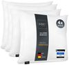 LILENO HOME Microfaserkissen - geeignet für Allergiker, in verschiedenen Größen - Made in Germany, Füllung: 100% Polyester, Rückenschläfer, Seitenschläfer, Bauchschläfer, Set, 4er Set, Kissen 50x50 cm mit Reißverschluss, als Bettkissen oder Dekokissen Bild 5
